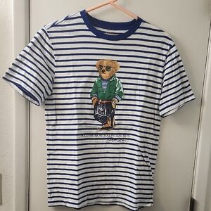 Ralph Lauren Kids Striped Blue T-Shirt